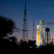 The SLS rocket was left on the launchpad during high winds from tropical storm Nicole.